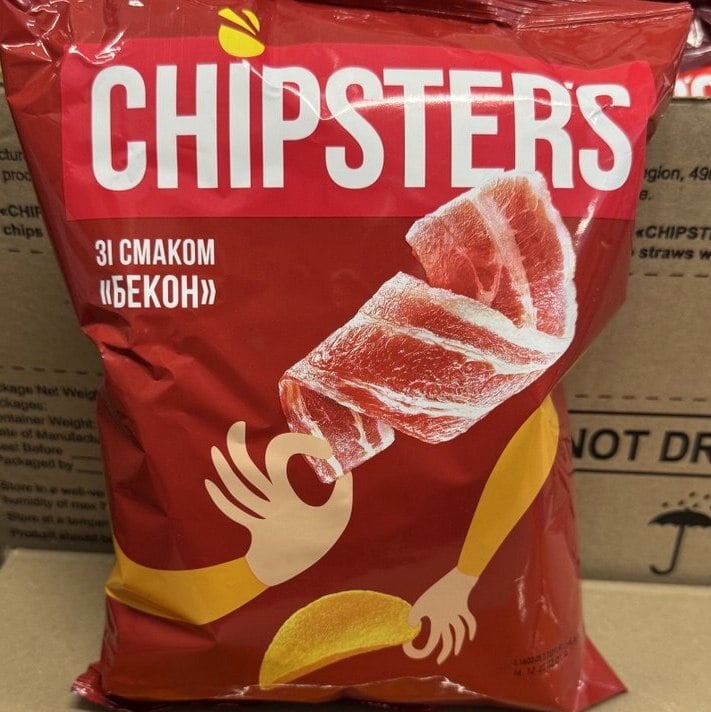Чіпси TM Chipster's бекон (До бочк) 110г