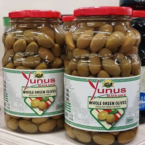 Yunus ОЛИВКИ зелені з кіст скло (Слипчук) 1,6 кг/3,5кг