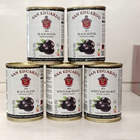 SAN EDUARDO МАСЛИНИ чорні без кісточок (Мега) 300мл з/б