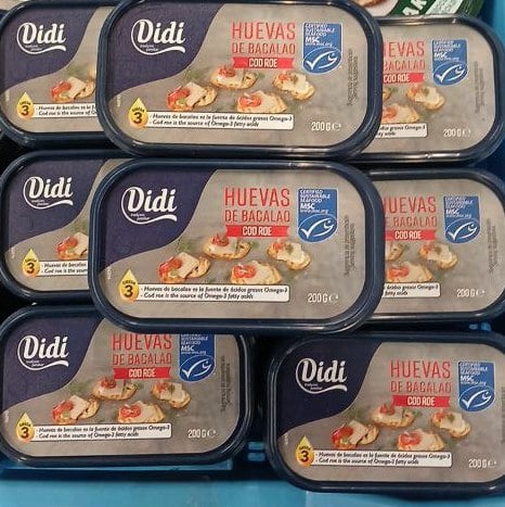 Ікра тріски Didi Huevas de Bacalao Cod Roe Испания (4444), 200г