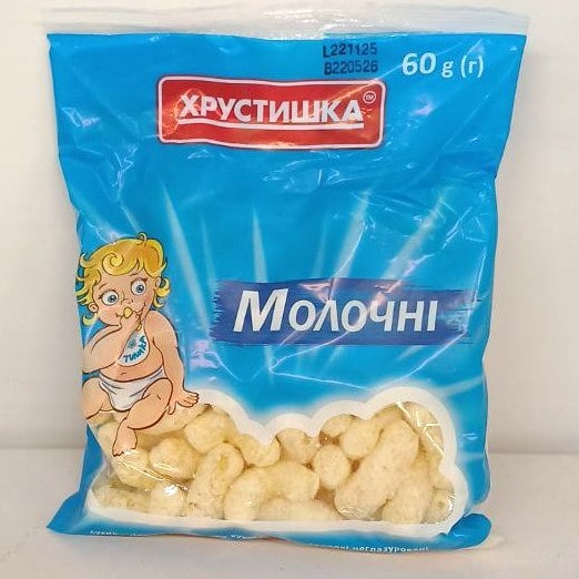 Кукурудзяні палички ХРУСТИШКА молочні (Павловський) 60г