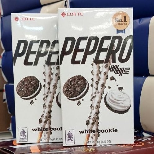 LOTTE, Глаз. соломка White cookie Pepero (Павліш), 32г