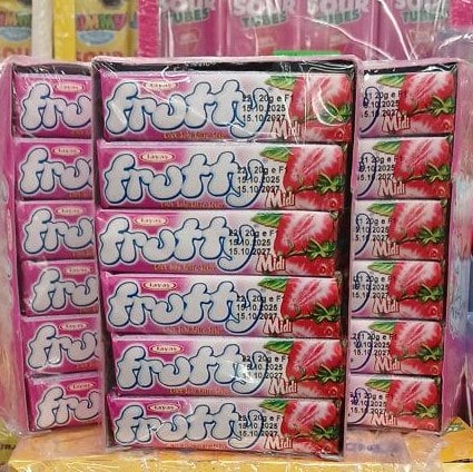 Жувальні цукерки FRUTTY MIDI полуниця, 24шт