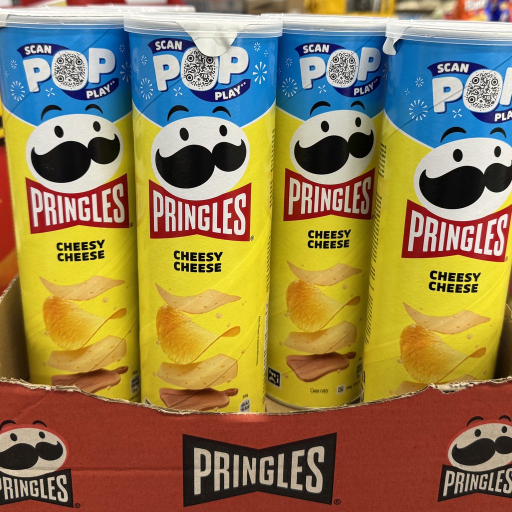 Чіпси PRINGLES сир, 165г