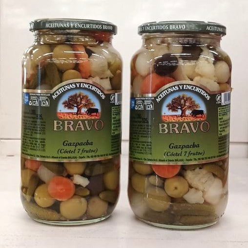 Оливки-коктейль ГАСПАЧА 7 овощей Bravo Scgfysz (Cмак 24) 1000г