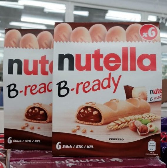 Nutella B-ready, Вафельний батон. з шокол.горіх.начин. (4444), 132г