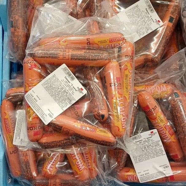 ДЮКОЛ, Сосиски з СИРОМ в/с штуч.обол.