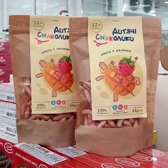 ВАЙЗ, Дитячі смаколики Манго+малинка (Смарті), 25г