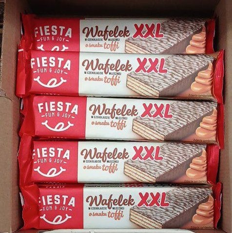 Вафлі в шоколаді Fiesta kokosowa, карамель (Італія), 50г