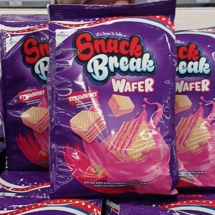 Вафлі з полуничною начинкою Snack break (The Banka), 180г