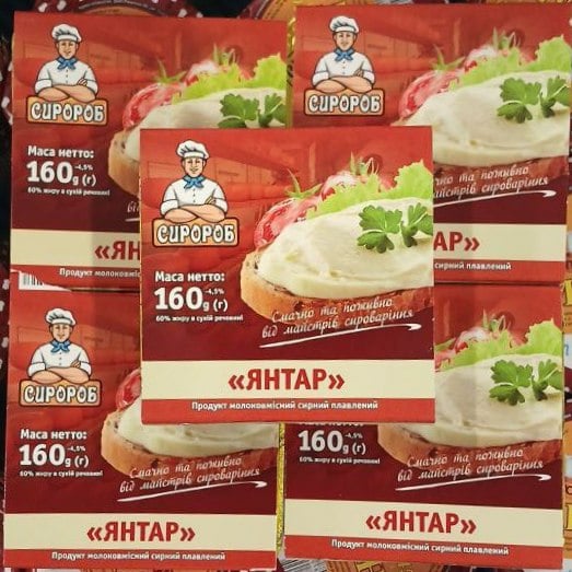 Сиророб, ЯНТАР мол.сир. плавл. 60% (Ляльчук), 160г