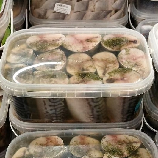 Шматочки Скумбрії в олії з кропом (Лазорчик), 3кг