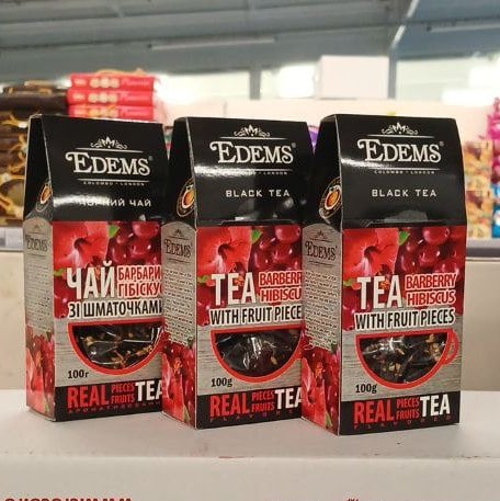 Чай Edems чорн. з шмат. Барбарис (Павловський),100г