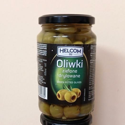 Оливки скло банка Helcom (1234), 330/150