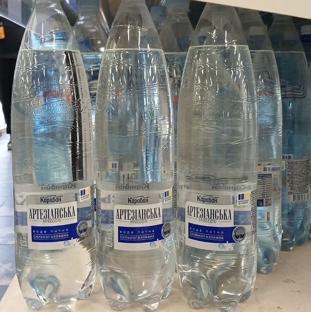 Караван Вода питна Артезіанська сильногаз (Спарта) 1,5л