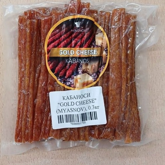 MYASNOV Кабаноси GOLD CHEESE (спол) 0.3кг