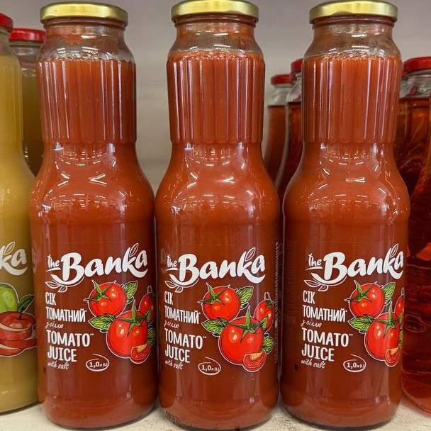 Сік томатний з сіллю (The Banka) 1л