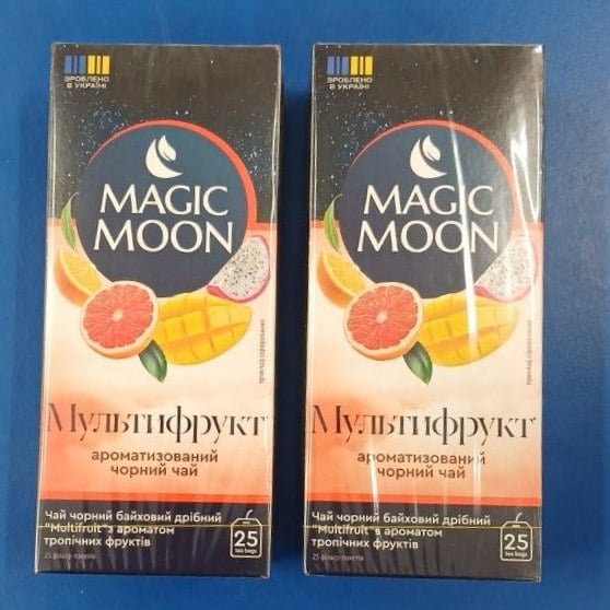 Magik moon ЧАЙ чорний байховий дрібний з ароматом тропічних фруктів 25 пакет х1,8г (The Banka)