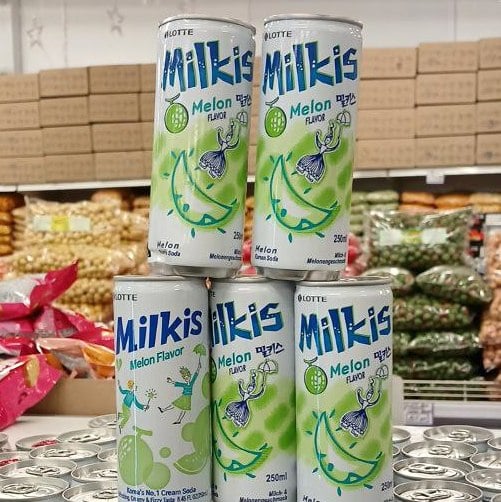 Напій газований Milkis Диня з/б (2), 0.25мл