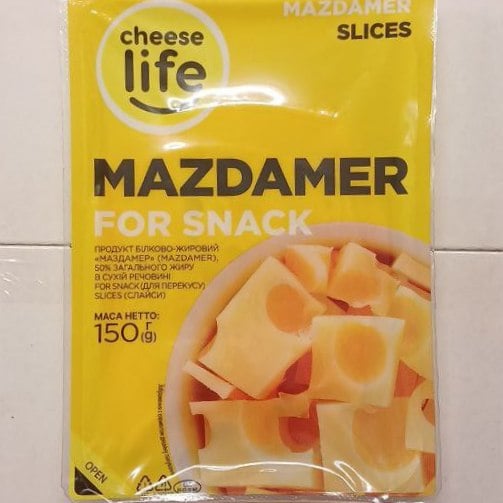 Продукт білк.жир. МАЗДАМЕР 50% Cheese Life, наріз. (Солодке життя), 150г