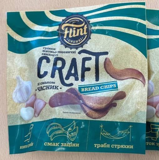 Грінки Часник ТМ "Flint Craft Grinki" 80г