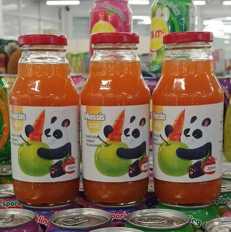 Messis, Сік Панда полуниця-морква-яблуко (Львів Імпорт), 330мл