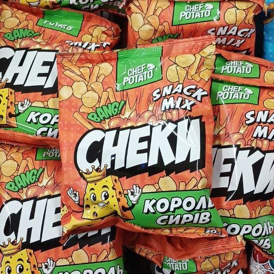 Снеки картопляні, Король сирів,  30г