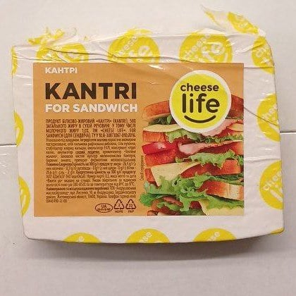 Продукт білк.жиров. КАНТРІ 50%, Cheese Life, брус (Солодке життя)