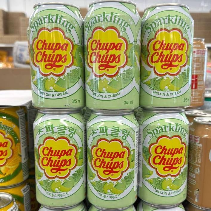Напій Chupa-Chups диня-крем з/б 345мл