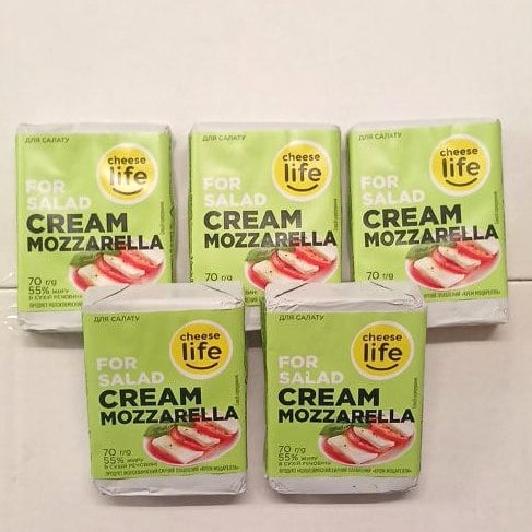 Продукт молоков. Крем-Моцарелла 55%, Cheese Life (Солодке життя), 70г