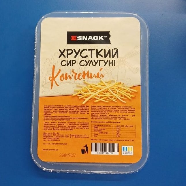 ESNACK сир хрусткий сулугуні копчений нитка (ХР), 25г
