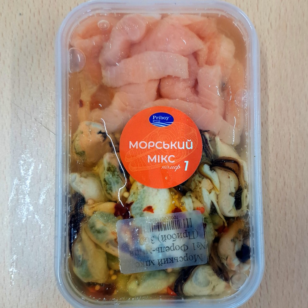 Морський мікс №1 Форель-мідія (Прибой) 300г