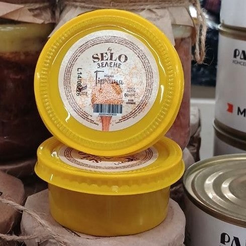 Selo Зелене,Гірчиця міцна ПЕТ банка (Золотава), 60г
