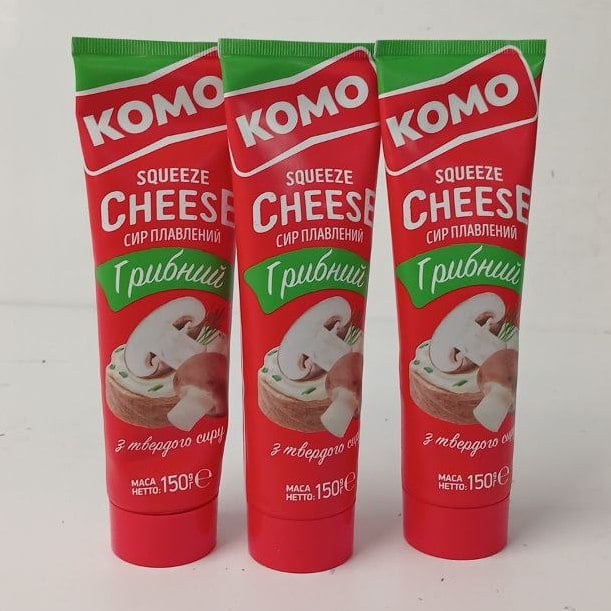 КОМО Сир плавлений ГРИБНИЙ, тюбик 150г