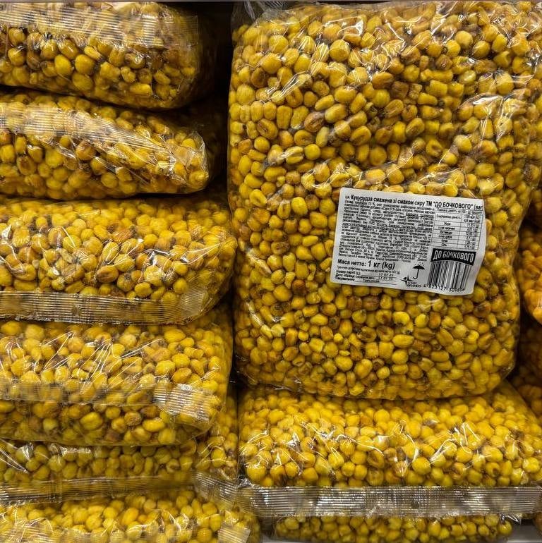 Кукурудза смажена зі смаком сиру ТМ ДО БОЧКОВОГО, 1кг