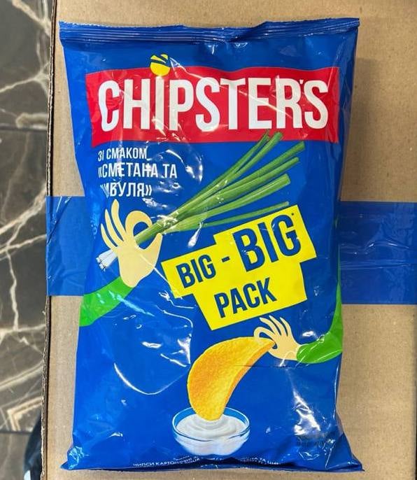 Чіпси TM Chipster's Сметана цибуля (До бочкового) 150г
