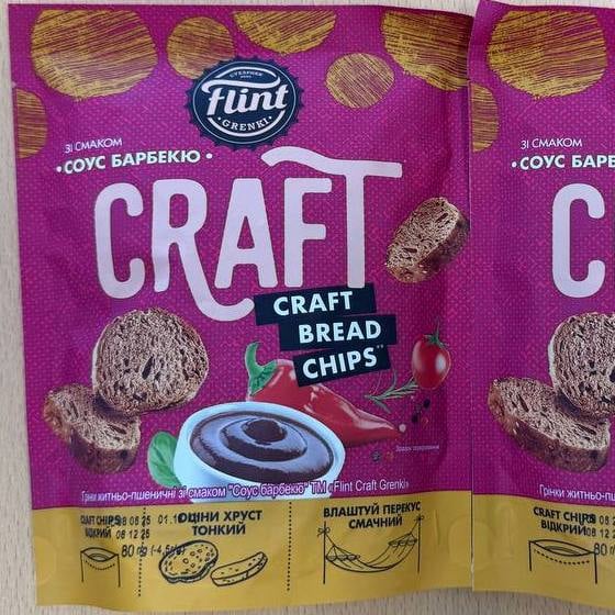 Грінки ТМ "Flint Craft Grinki" Соус барбекю (До бочк) 80г