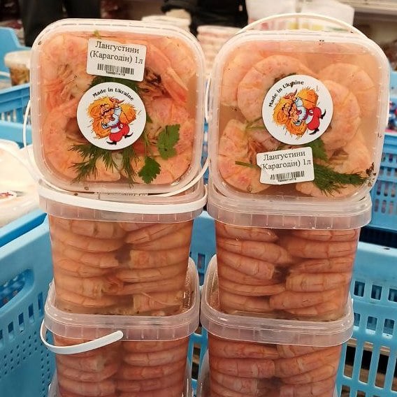 Лангустин без голови з кропом (Карагодін) 1кг