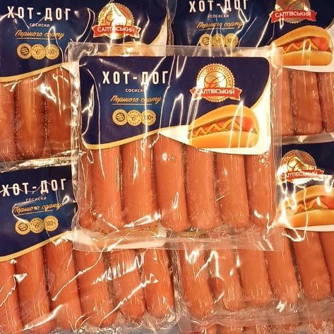 Салтівський КМ Сосиски ХОТ-ДОГ 1 сорт газ