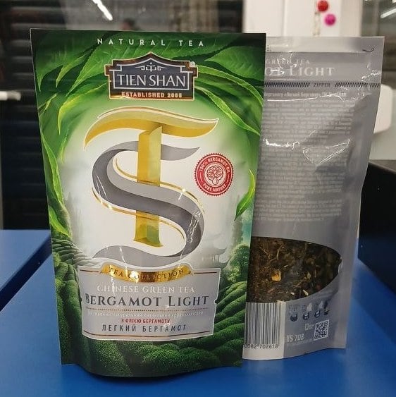 TIEN SHAN, Чай зел. Легкий БЕРГАМОТ Тянь Шань (Євромікс), 80г