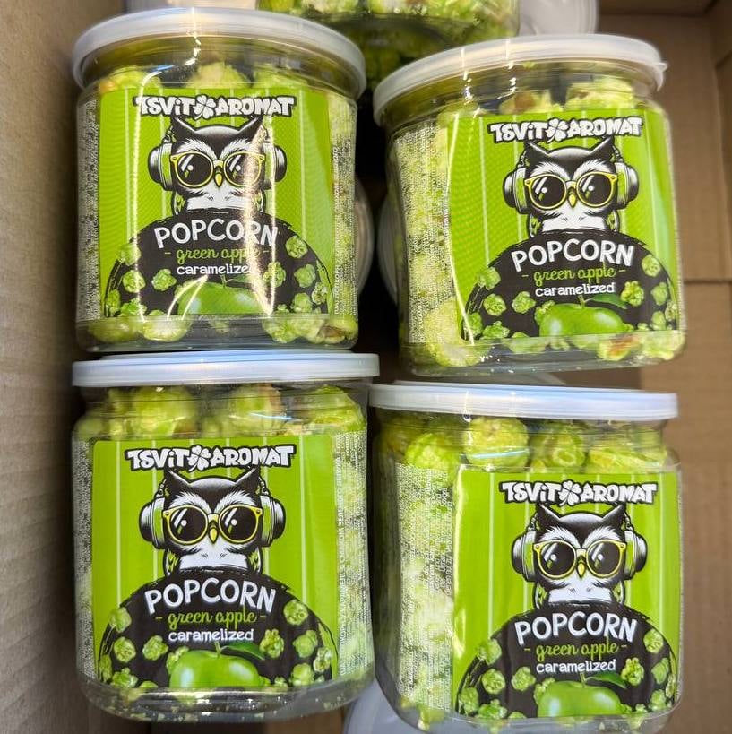 Попкорн тубус "Яблуко" PANDA, 70г