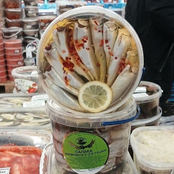 Салака б/г в олії тушка 18+ чищена патрана (Лазорчик), 3кг