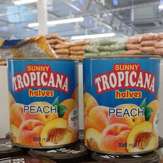 Персики половинки ТМ "TROPICANA"  (Павловський) 850г