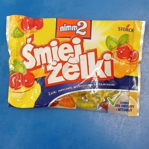 Жувальний мармелад з фруктовим соком та вітамінами Smiejzelki 100г (4444)