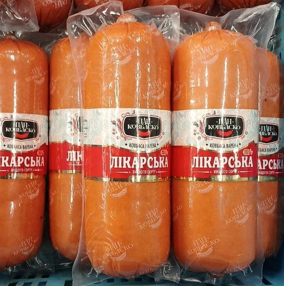 Пан Ковбаско Ковбаса варена Лікарська ДСТУ вищ сорт