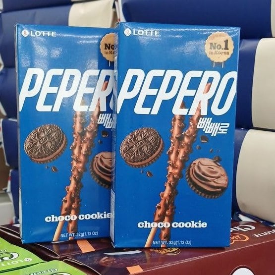 LOTTE, Глаз. соломка Choco cookie Pepero (Павліш), 32г