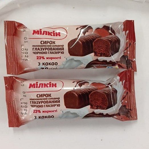 Мілкін, Сирок глазуров. з Какао 23% (Молокозавод №1), 36г