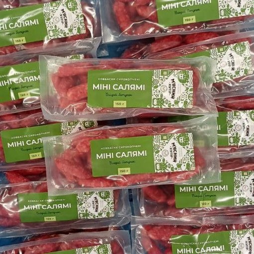 М'ясний хутір МІНІ САЛЯМІ ковбаски с/к, (Козуб), 150г
