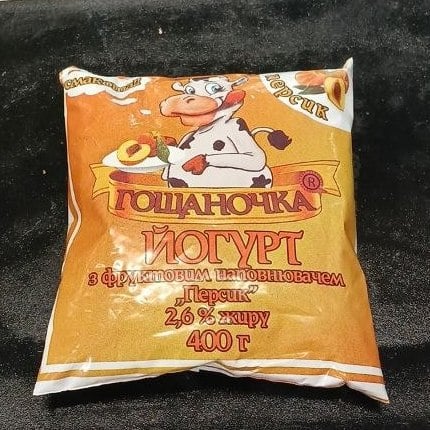 Гощаночка, Йогурт Персик 2.6% (1234), 400г