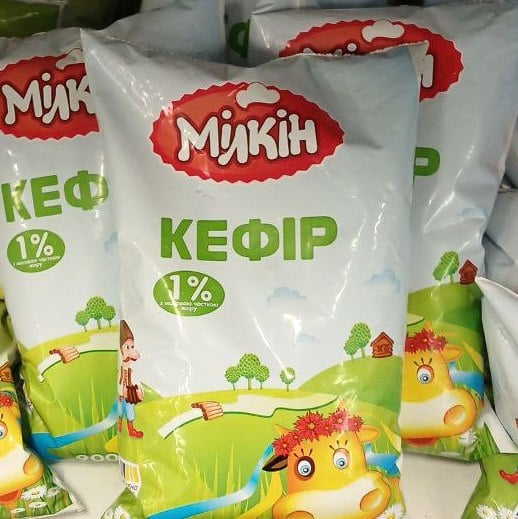 Мілкін КЕФІР 1% жирності, плівка (Молокозавод №1) 900г